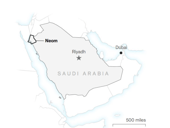 Neom on the map