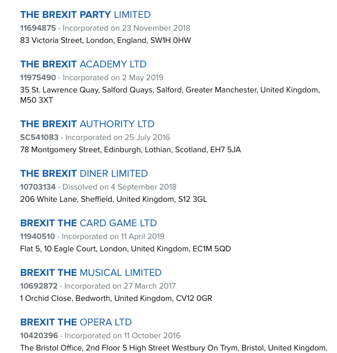 The Brexit party